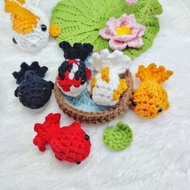 Goldfish Keychain Crochet Yarn Crochet Keychain