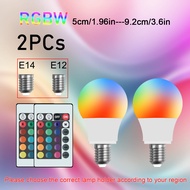 LED Bulb 85-265V E12E14 RGBW LED Light Infrared Remote Control Color Changing RGB White Atmosphere L