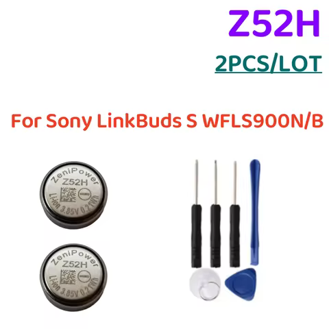 2pcs For ZeniPower 1240 Z52H 3.85V Battery for Sony LinkBuds S WFLS900N/B Truly Wireless Earbud Head
