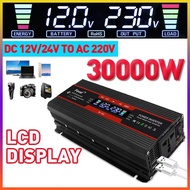30000W Power Inverter Voltage Converter DC 12V to AC 220V 230V Dual USB Port Sine Wave Inverter