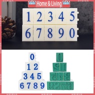 ci 10Pcs Detachable Number Stamp From 0-9 Digital Stamp For Card Making Scrapbook