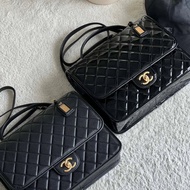 26k Nameplate Backpack Show Style Backpack School Bag Pebbled Patent Leather Bag Bag