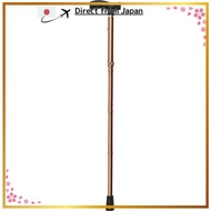 Nakabayashi Aluminum Walking Stick, Folding, 5 Height Adjustments, Brown, RQS-E002BR 【Direct From Ja