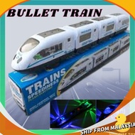 Mainan Kanak Kereta Api Bullet Train Dengan Lampu & Lagu Bullet Train With Cool Flash Light & Music