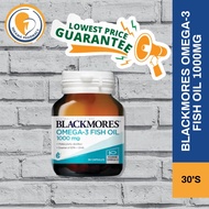 GUARANTEE THE IN TOWN BLACKMORES OMEGA -3 FISH OIL 1000MG 30'S [EXP: 11/2023]