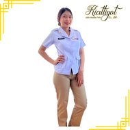 ชุดกางเกงพนักงานราชการ[ทั้งชุด]1099.-เท่านั้น[เนื้อผ้าใส่สบาย]🔊สินค้าไม่โอเคเปลี่ยนได้ทุกกรณี🔊