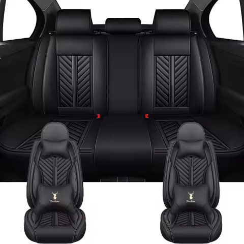 Waist Cushion Durable Universal Car Seat Covers For MG MG4 MULAN ZS HS EV MG6 MG5 PU Leather Luxury 