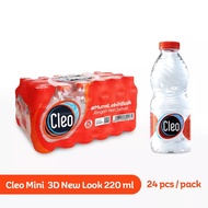 Air Minum Cleo 220 ml Botol Aqua Vit Mini Mineral Pure Water