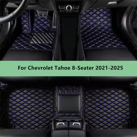 Car Floor Mats For Chevrolet Tahoe 8-Seater 2021-2025 Floor Mats For Men Women Car Interior Accessor