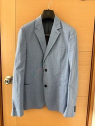 Prada 52碼 淺藍棉西裝外套