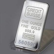 Non Magnetic Credit Swiss Bullion Bar 1 OZ เหรียญตราชุบทองคำแท่งพร้อมหมายเลขซีเรียลที่แตกต่างกัน, หม