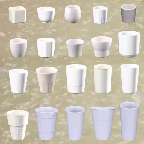 Imitation Porcelain Melamine Dinnerware Straight round Cup Chain Restaurant With Melamine Water Cup 