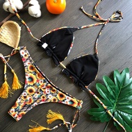 UYT Women Bandeau Bandage Bikini Set Push-Up Brazilian Swimwear Beachwear Swimsuit