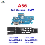 USB Charger Board Connector Main Flex Cable For Samsung Galaxy A56 5G A566B A566B/DS A566E A566V A56