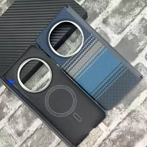 Magnetic 600D Aramid Carbon Fiber Hinge Phone Case On For OPPO Find N3 N5 Fold 5G Global FindN3 Find