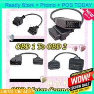 OBD 1 To OBD 2 Socket OBD Meter connector 22PIN 16 PIN Convertor Adapter Cable toyota nissan scanner