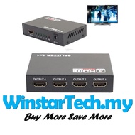 1 in 4 out HDMI Splitter 4 Port Hub Repeater Amplifier 4port Full HD