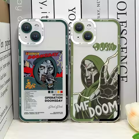 Fashion MF DOOM Hot Singer Phone Case For iPhone 16 15 14 13 12 11 Pro Max Mini X XS SE4 7 8 Plus 16