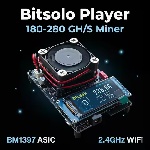 Bitcoin Miner Bitdsk D12 200-280Gh/S BTC Miner BM1397 Bitcoin ASIC Solo Mining Hardware Solo Miner
