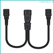 YIN C14 to 2xC15 Extension Power Cable IEC 320 C14 Male to 2xC15 Female Power Converters