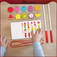 [Phenovo] Fine Motor Skills Toy Beads Stacking Educational Learning Kids Toy Portable for Basic and 