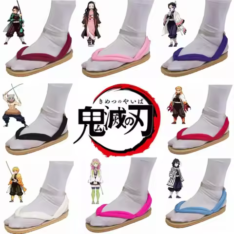 Anime Volwassenen Kinderen Cosplay Slippers Schoenen Demon Slayer Tanjirou Kamado Nezuko Zenitsu Get