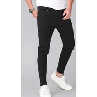 Men's Jeans Pants Denim Men Fashionable Men's High Quality Korean Style Slim Fit Plain Kain Tebal De