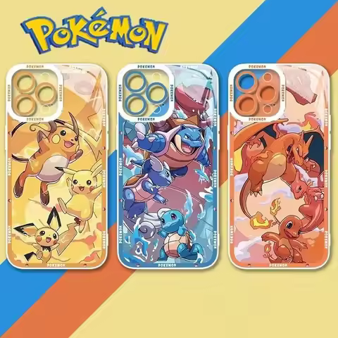 Cute Anime Pokémons Pikachu Gengar Case For VIVO V50 Lite Y29 Y04 V40 Y100 Y03 Y36 Y35 Y15S Y17S V23
