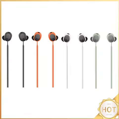 Silicone Bluetooth-compatible Headphone Neck Strap Comfortable Waterproof Hanging Neck Rope Portable