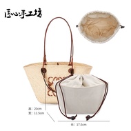 กระเป๋าใส่ของแบบมีซิปปิด ทรงกลม ขนาดกลาง ผ้าใบ กระเป๋าใส่ของสำหรับใส่ในกระเป๋าสะพายไหล่ Loewe Roewe