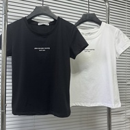 BO7H Summer Cotton T-Shirt - Round Neck, 3D Letter Print, Slim Fit