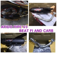 APIDO PIPE V3 FOR HONDA BEAT FI AND CARB