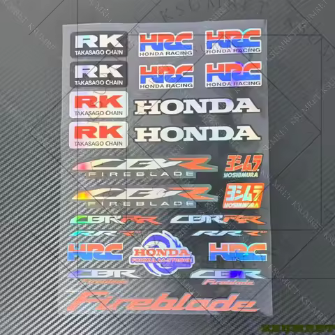 For Laser Honda CBR FIREBLADE HRC Racing Sticker Team Motorcycle Stickers Logo Decal