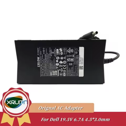 100% Original LA130PM190 HA130PM190 19.5V 6.7A 130W Laptop AC Adapter Charger for Dell Laptop Power 