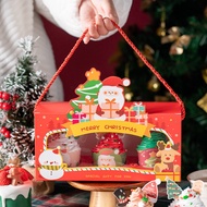 [Box [Retail Cupcake] Christmas Parcel Hampers Box, Merry Christmas Gift Box, Christmas Hampers Cupcake Packaging