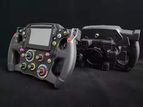 PC FORMULA Game Steering Wheel Racing Game Simulator with 4.3-inch Touchable High-Definition Screen 