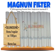 Selongsong 8mm | MGNUN FILTER | Filter Tube Injector Horns Bee Gerui isi 100pcs