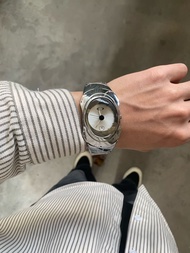 Oakley 時間炸彈手錶 亮銀色 金屬材質 很有分量感