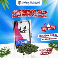 De Heus Bird Bur Pakan Pelet Burung Pur Beo Jalak Trucuk Kutilang Dikemas 10 kg warna hijau dan kuni