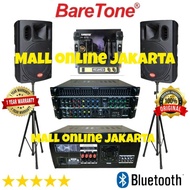 Paket karaoke speaker baretone 15 inch bluetooth 800 watt original