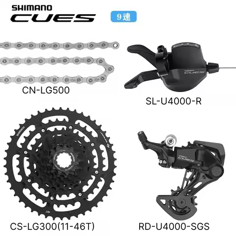 Shimano CUES U4000 9‑Speed MTB Groupset LINKGLIDE 1x9 2x9 Mountain Bike Drivetrain Upgrade Kit Bicyc