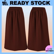 KAIN KURUNG KOSHIBO COKLAT SUSUN TEPI (Size: 26 - 38, S - XL )