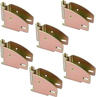 6 Pcs E Track Wood Beam End Socket Fittings, Galvanized Iron E Track Accessories, Cargo Storage Lumb