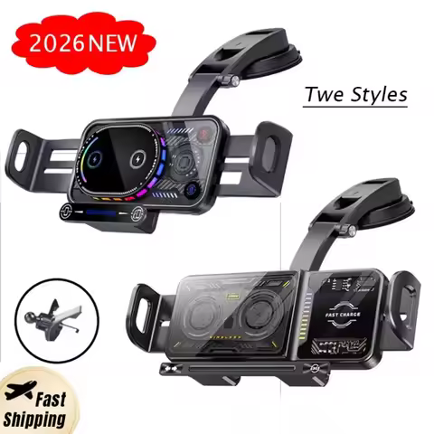 2026 NEW 15W Wireless Charger Stand Dashboard Phone Mount Fast Charging Station For Samsung Galaxy Z