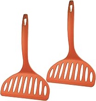 Nagao Tsubamesanjo Okonomiyaki Spatula, Set of 2, Orange, 9.1 inches (23 cm), 66 Nylon, Made in Japa