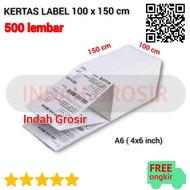 Folding THERMAL PAPER 100x150 cm | Awb printer label A6