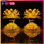 (Price 1 bag) 3-tier Lotus altar lamp with bright yellow LED, Buddha altar lamp, Ancestor 20Y altar 