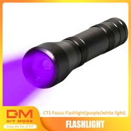 DIYMORE | 80000Lm LED UV Flashlight UV Light Torch 5Mode Zoomable 395nm Blacklight 18650