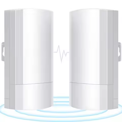 Wireless Bridge Set 900Mpbs 5.8G WiFi Outdoor CPE Point to Point Long Range up to 2-3KM CPE200 with 