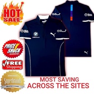 🌟BMW Motorsport F1 Racing Team Mens Casual Short Sleeve Puma Microfiber Polo Jersey Stand Collar Hal
